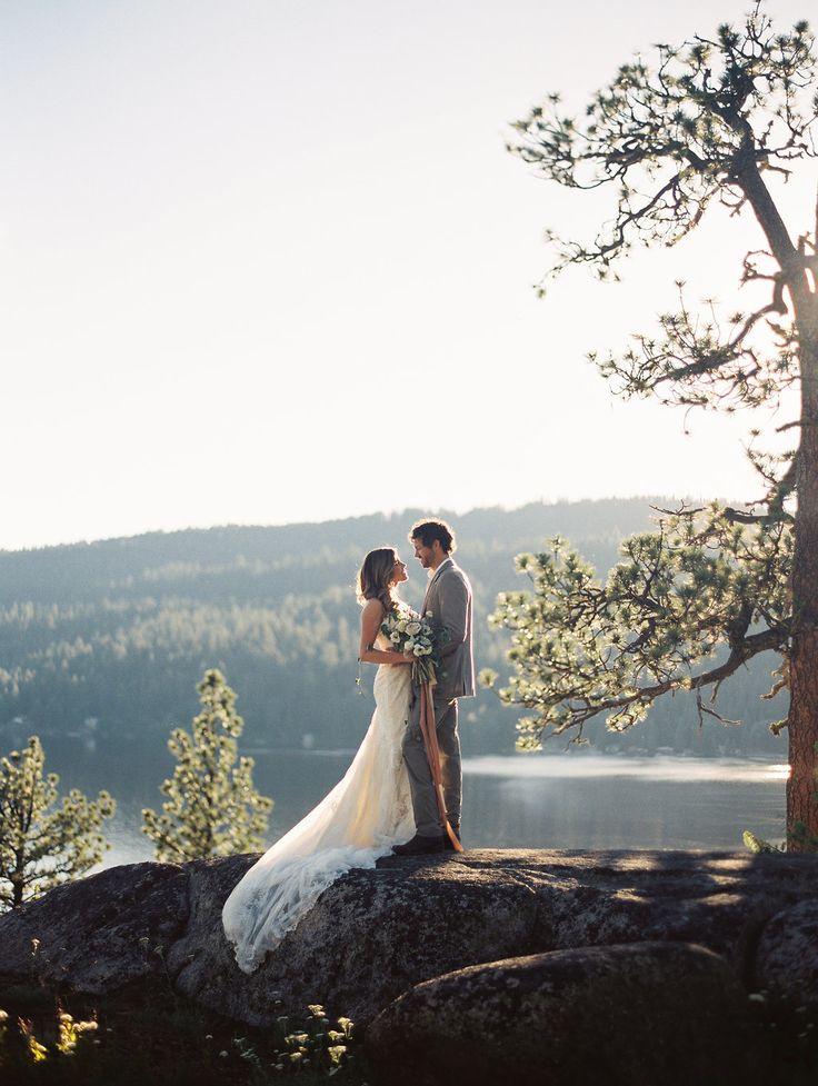 Hochzeit - Miss Idaho's Elopement Session In The Mountains