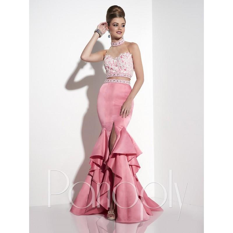 زفاف - Panoply 14825 Krystal Pink,Turquoise Dress - The Unique Prom Store