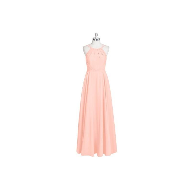 زفاف - Coral Azazie Melinda - Chiffon Halter Floor Length Strap Detail Dress - Cheap Gorgeous Bridesmaids Store