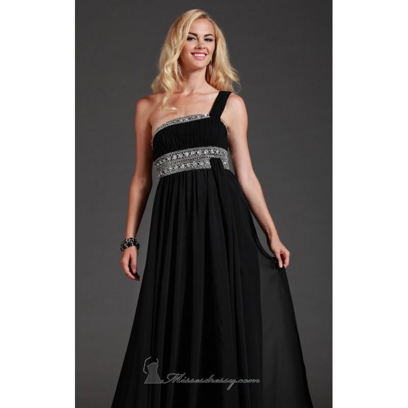 Wedding - Asymmetrical Beaded Gown Dress by Jolene 13192 - Bonny Evening Dresses Online 