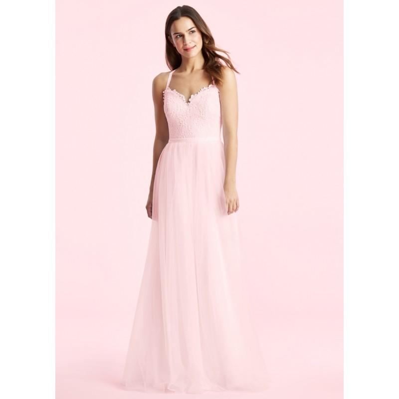 زفاف - Blushing_pink Azazie Addy BG - Sweetheart Floor Length Strap Detail Tulle And Lace - Cheap Gorgeous Bridesmaids Store