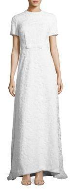 Hochzeit - Self-Portrait White Rose Lace Open-Back Gown