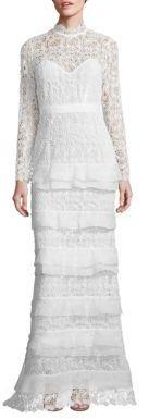 Mariage - Self-Portrait Primrose Tiered Lace Gown