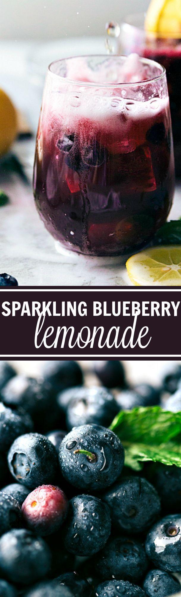 Свадьба - Easy Sparkling Blueberry Lemonade