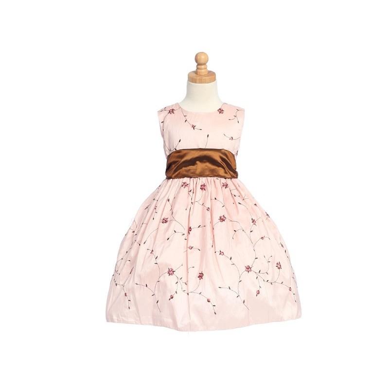 Свадьба - Pink / Brown Embroidered Taffeta - Felicity Style: D1410 - Charming Wedding Party Dresses