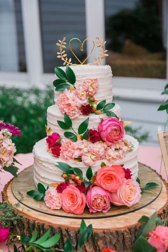 Свадьба - Floral Wedding Cake
