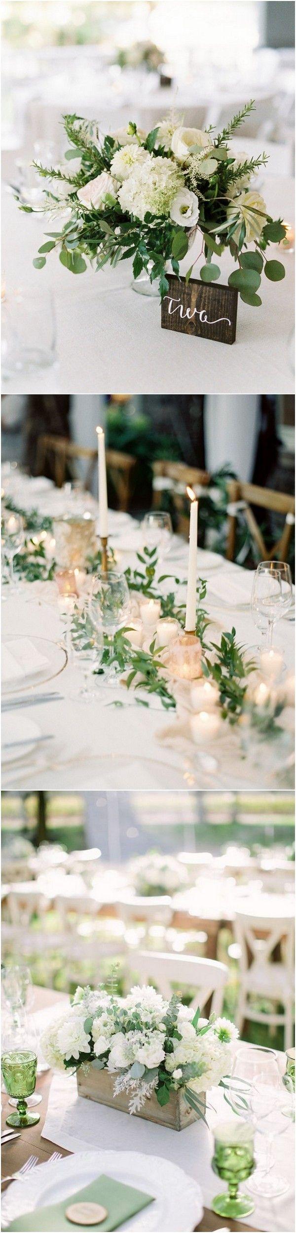 Wedding - Trending-20 Chic White And Green Wedding Centerpiece Ideas - Page 2 Of 3