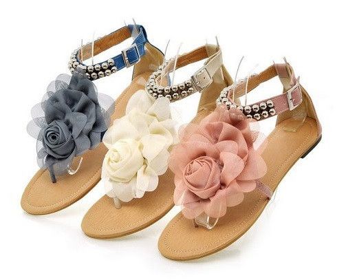 Свадьба - Women's Flower Pattern Sandals