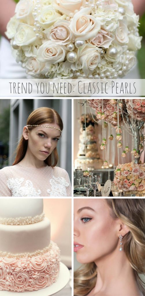 Hochzeit - The Bridal Trend You Need: Classic Pearls