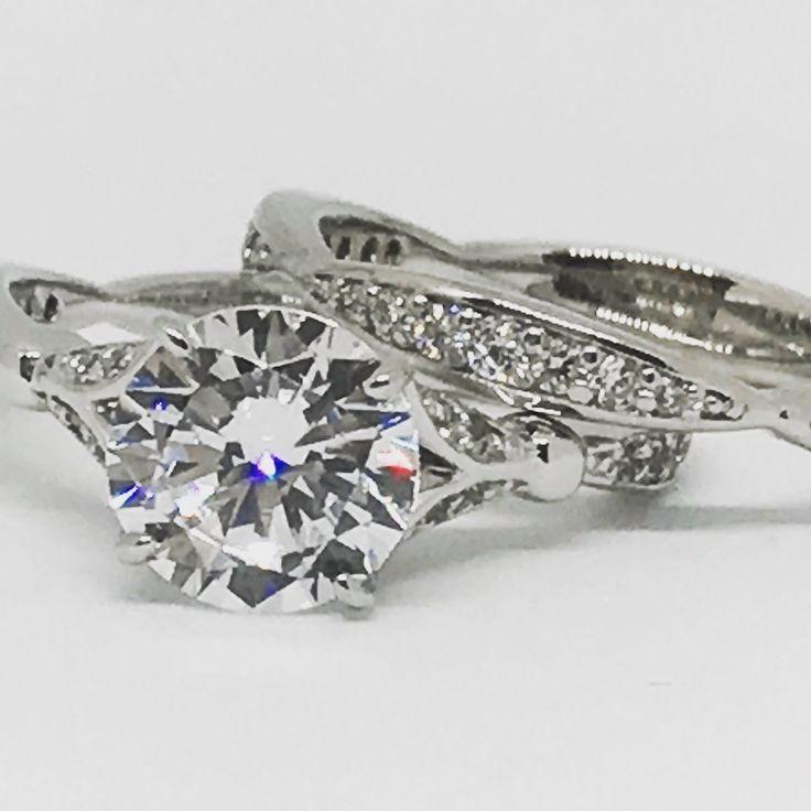 زفاف - A Perfect 2.14CT Round Cut Solitaire Russian Lab Diamond Engagement Ring