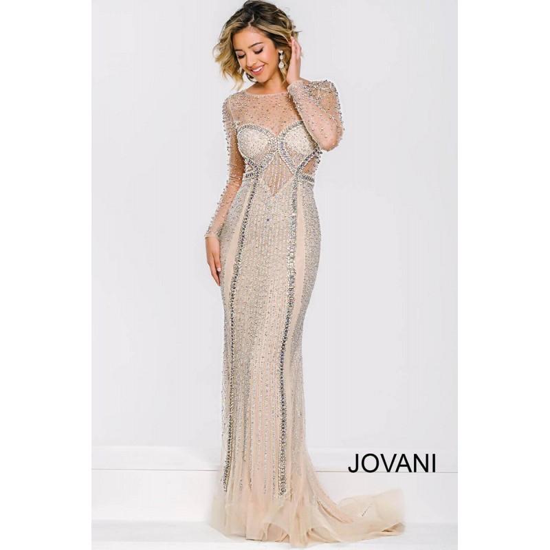 Mariage - Jovani 39844 Dress - Jovani Illusion, Sweetheart Fitted Prom Long Dress - 2017 New Wedding Dresses