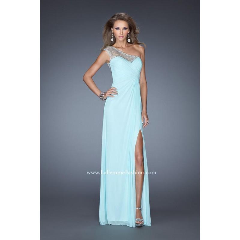 Mariage - Light Mint Sugarplum La Femme 20384 La Femme Prom - Top Design Dress Online Shop