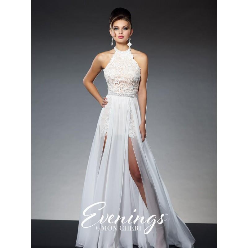 Hochzeit - Evenings by Mon Cheri TBE21507 Lace Dress - Brand Prom Dresses