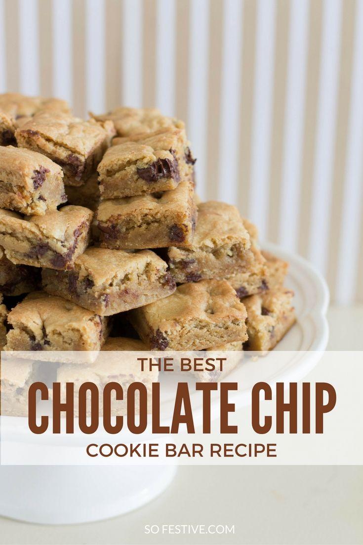 Hochzeit - The Best Chocolate Chip Cookie Bars