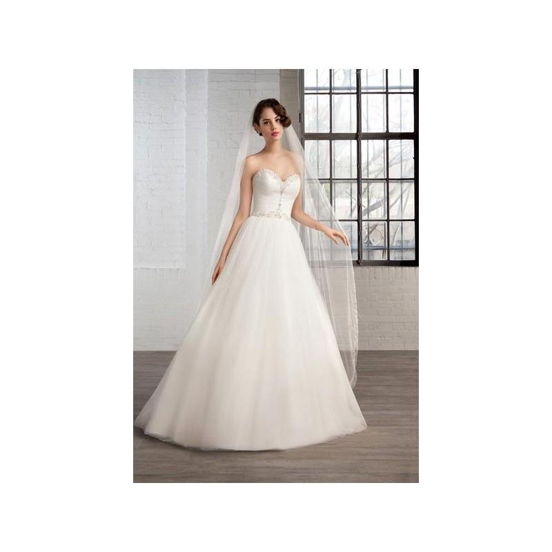Свадьба - Vestido de novia de Cosmobella Modelo 7767 - 2016 Princesa Palabra de honor Vestido - Tienda nupcial con estilo del cordón