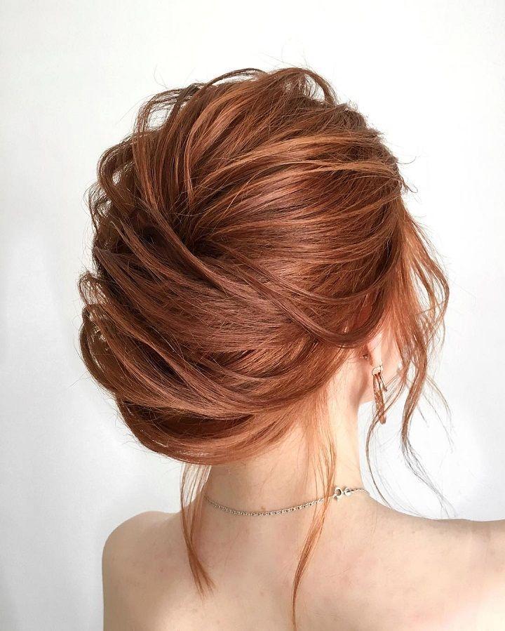 This Gorgeous Messy French Chignon Wedding Hairstyle Will