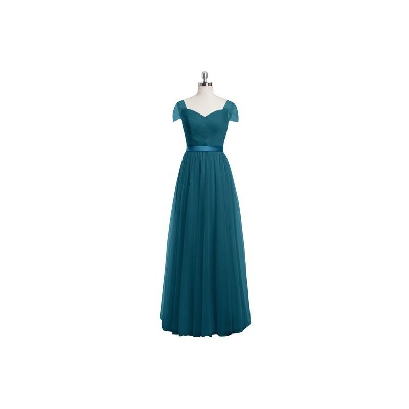 Свадьба - Ink_blue Azazie Maureen - Floor Length Sweetheart Back Zip Tulle And Charmeuse Dress - Cheap Gorgeous Bridesmaids Store