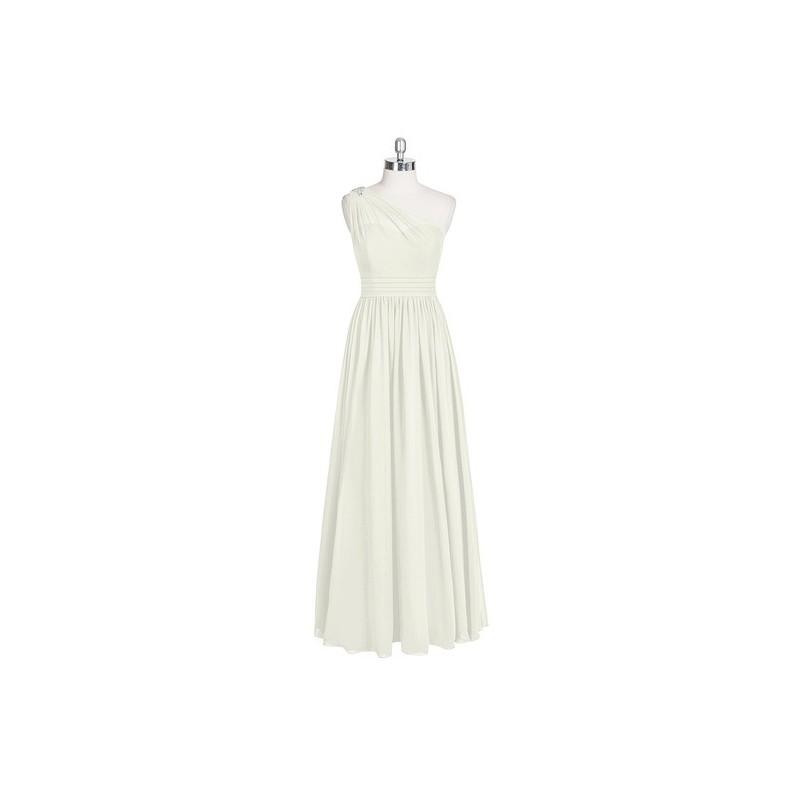 Wedding - Frost Azazie Nora - One Shoulder Chiffon Back Zip Floor Length Dress - Charming Bridesmaids Store