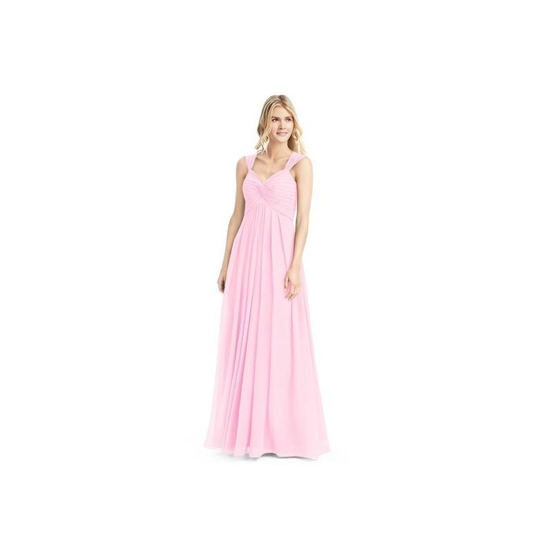 Mariage - Candy_pink Azazie Kaitlynn - Floor Length V Neck Chiffon Back Zip Dress - Cheap Gorgeous Bridesmaids Store