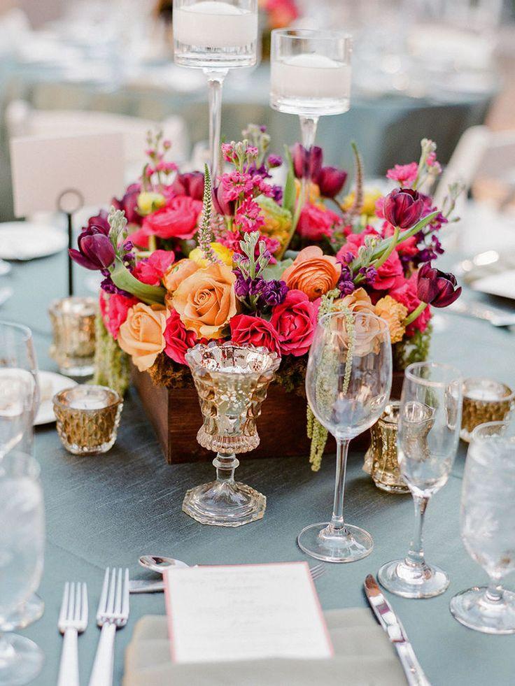 Wedding - These 15 Low Centerpieces Prove Bigger Isn't Always Better