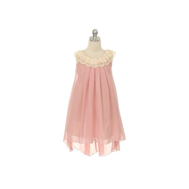 زفاف - Lucy Quinn- Flower Girl Dress in Dusty Rose - Crazy Sale Bridal Dresses
