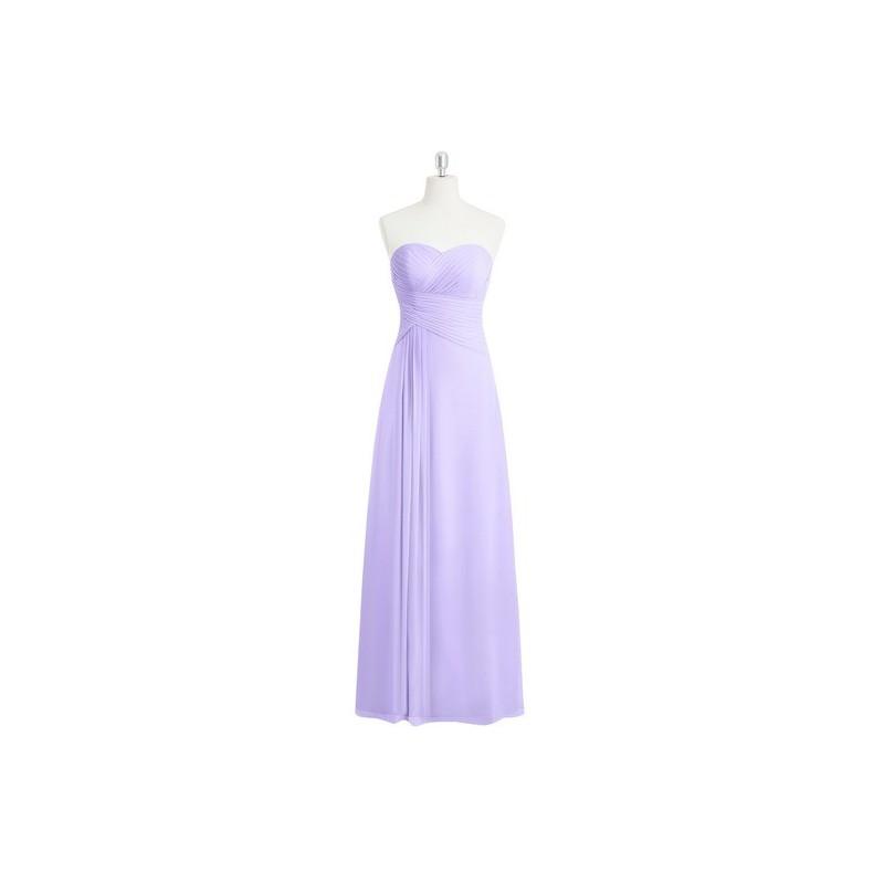 Hochzeit - Lilac Azazie Magnolia - Floor Length Sweetheart Chiffon Back Zip Dress - Charming Bridesmaids Store
