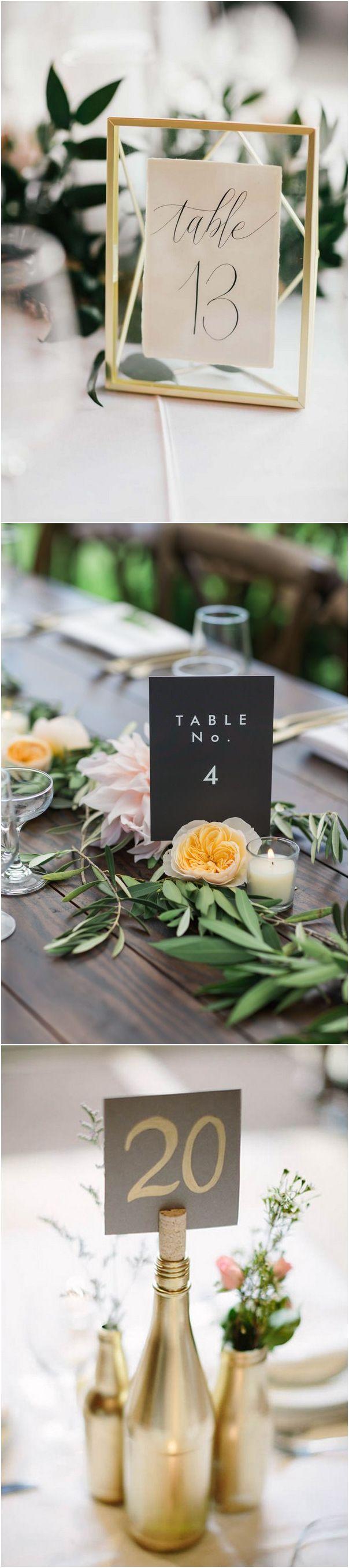 Hochzeit - 18 Inspiring Wedding Table Number Ideas To Love - Page 3 Of 3