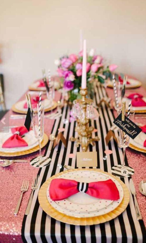 Mariage - Striped Table Runner