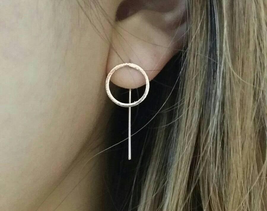 زفاف - Circle Earrings 