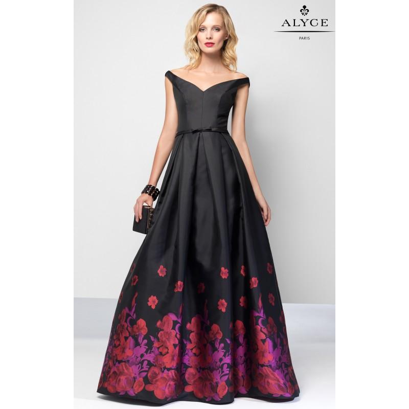 Mariage - Black Alyce Paris 6671 - Customize Your Prom Dress