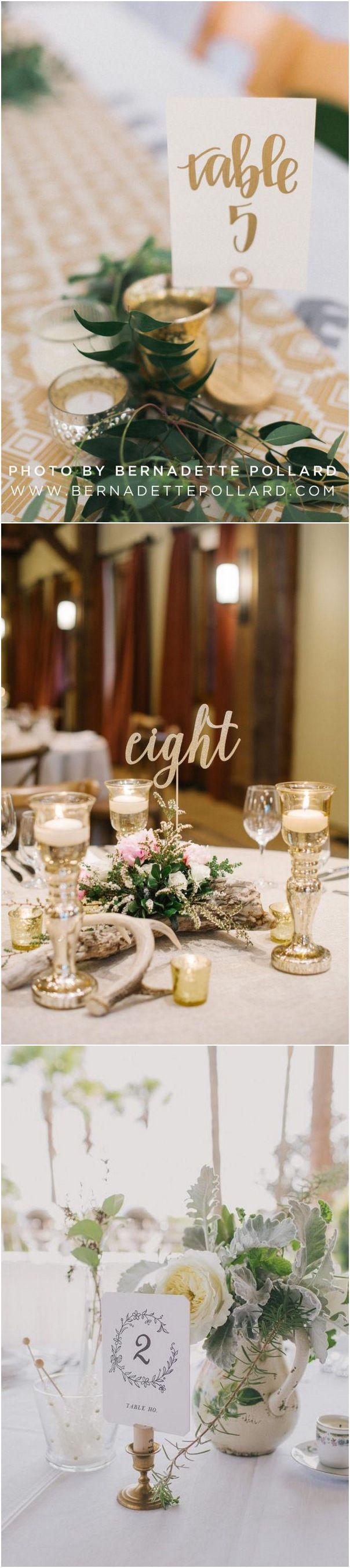 Hochzeit - 18 Inspiring Wedding Table Number Ideas To Love
