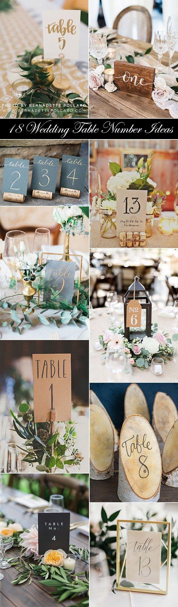 Wedding - 18 Inspiring Wedding Table Number Ideas To Love
