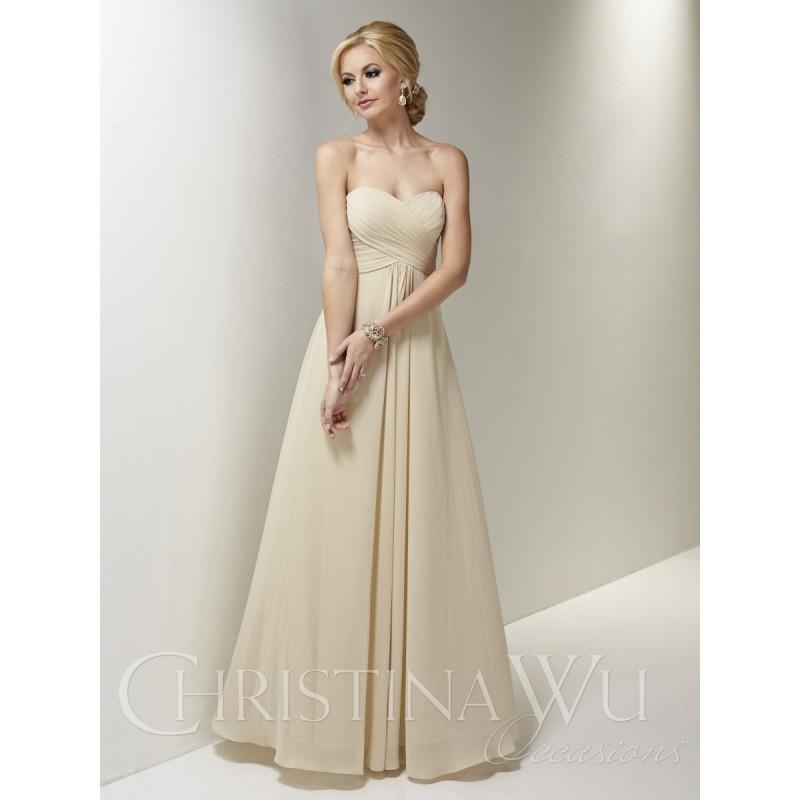 Mariage - Christina Wu Occasions 22663 Long Chiffon Bridesmaid Dress - Crazy Sale Bridal Dresses