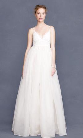Hochzeit - J. Crew Principessa Lace And Organza Gown, $415 Size: 16 