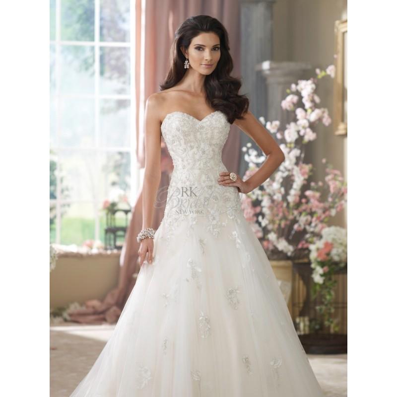 Hochzeit - David Tutera for Mon Cheri Fall 2014 - Style 214212 Kristi - Elegant Wedding Dresses