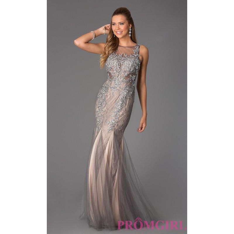 زفاف - Floor Length Sleeveless Lace  JVN by Jovani Dress - Brand Prom Dresses