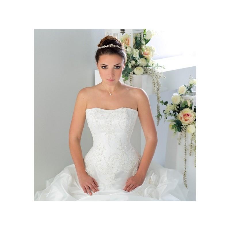 Hochzeit - Vestido de novia de A Bela Noiva Modelo A01A5047 - 2015 Princesa Palabra de honor Vestido - Tienda nupcial con estilo del cordón