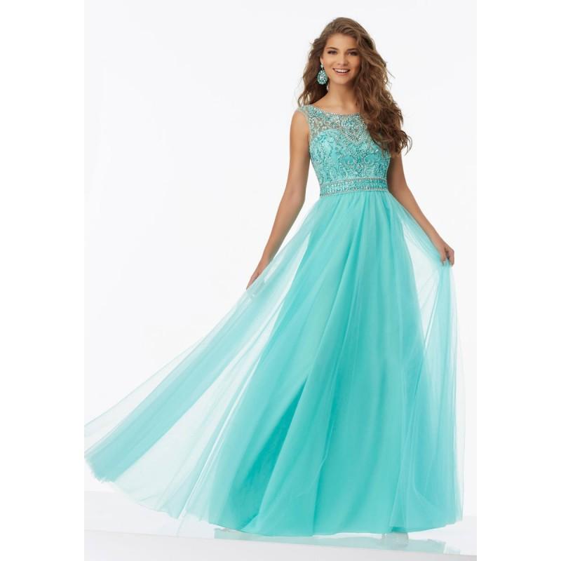 Mariage - Aqua Sugarplum Morilee Prom 99042 Morilee Prom - Top Design Dress Online Shop