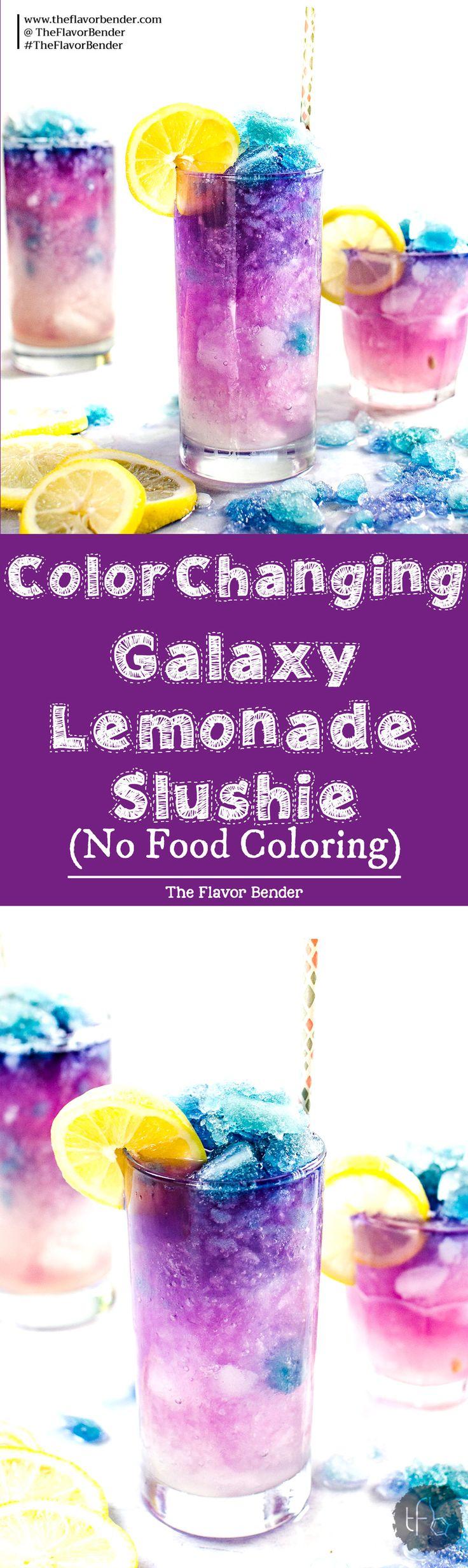 Hochzeit - Color Changing Lemonade Slushie (Galaxy Lemonade Slushie)