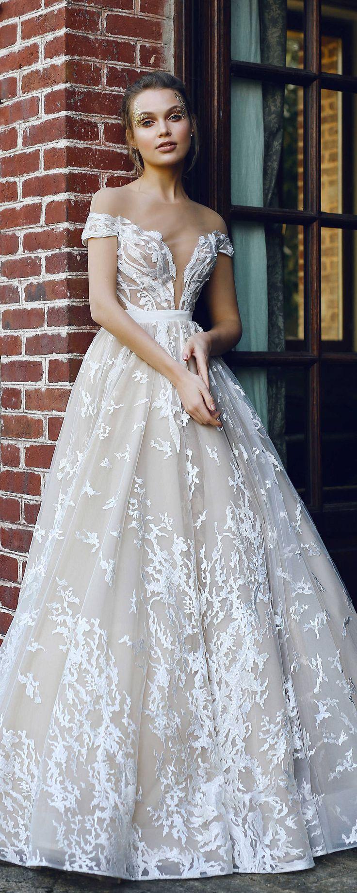 زفاف - Wedding Dress ETEL, Wedding Dress A-line, Wedding Dress Ball Gown, Wedding Dress Long Sleeves