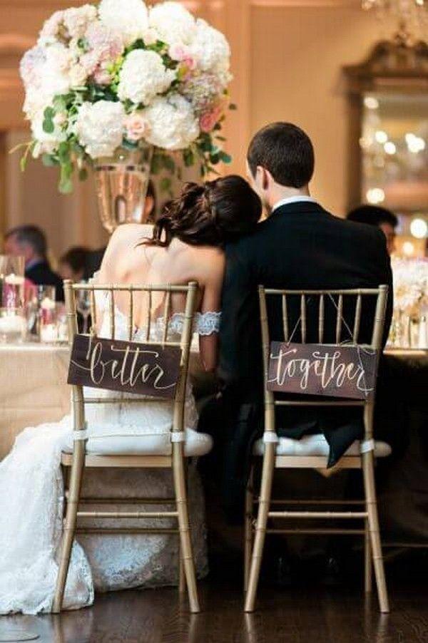 Mariage - 12 Chic Bride And Groom Wedding Chair Decoration Ideas - Page 2 Of 2