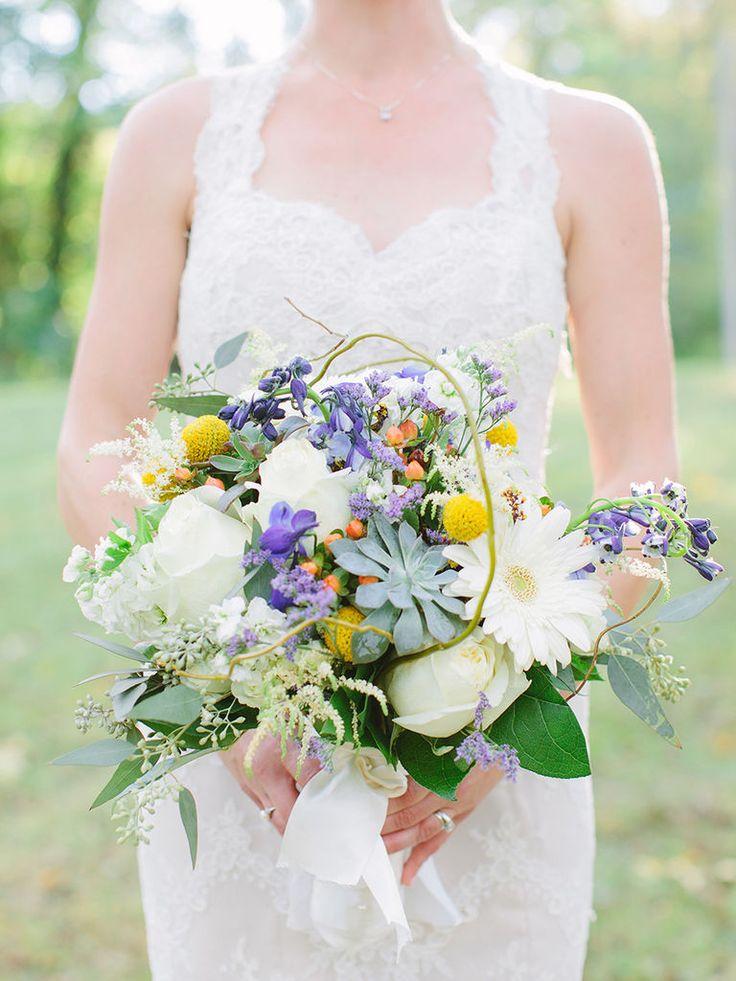 زفاف - 15 Organic Succulent Wedding Bouquets