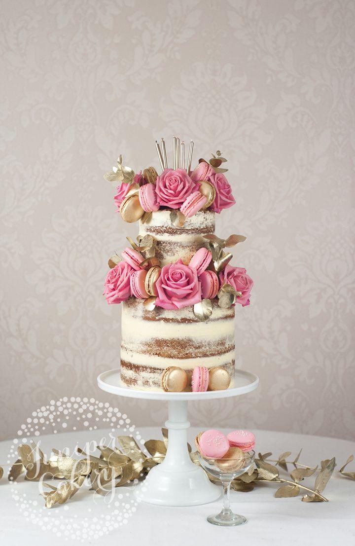 Wedding - Pink Rose Wedding Cake