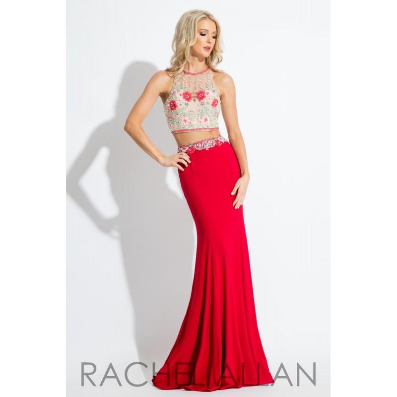 Wedding - Rachel Allan Prom 7597 Black,Red,Royal Dress - The Unique Prom Store