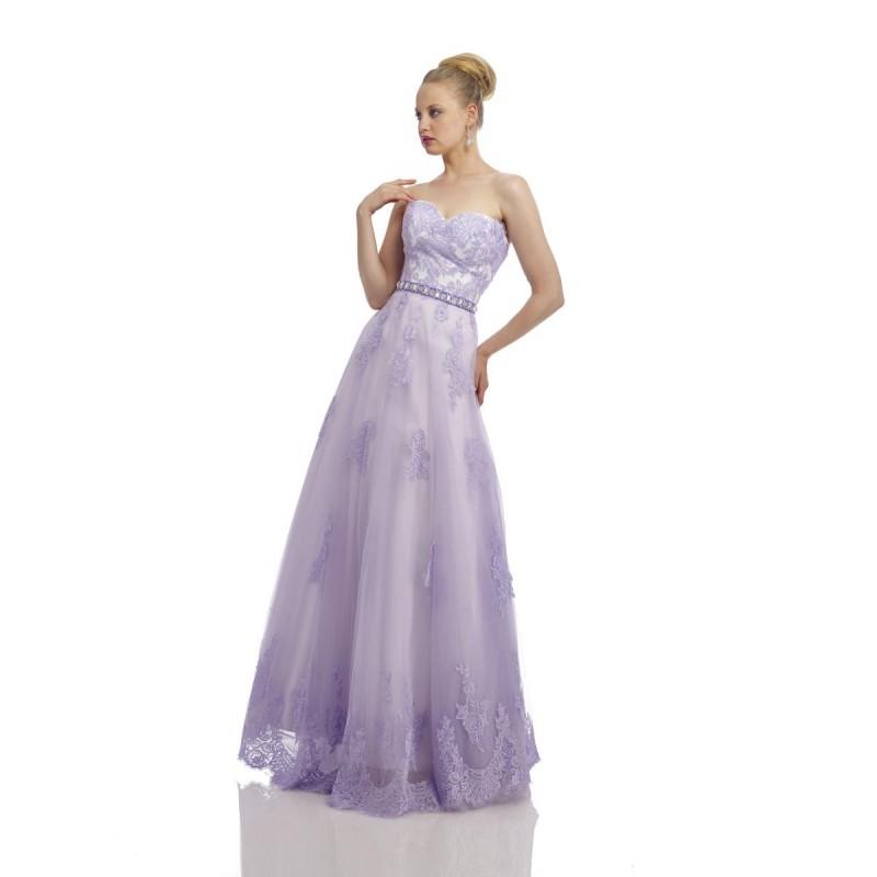 Mariage - Nika 9354 Lavender,Maroon/Nude Dress - The Unique Prom Store