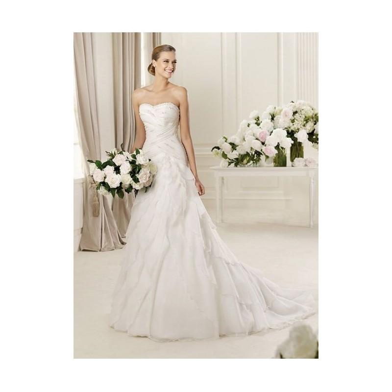 Mariage - Distinct Strapless Sweetheart Tiered Appliqued Wedding Costume In 2017 In Canada Wedding Dress Prices - dressosity.com