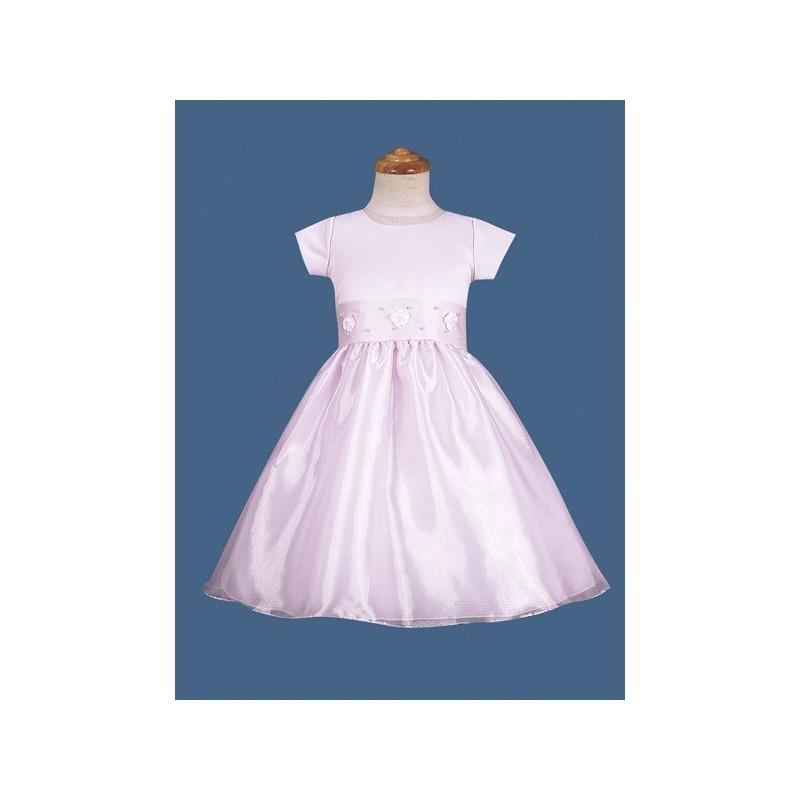 زفاف - Pink Flower Girl Dress - Rosebud Pearl Dress Style: D2330 - Charming Wedding Party Dresses