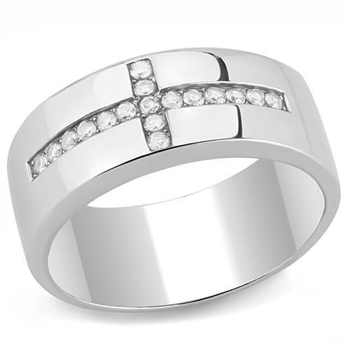 Wedding - A Perfect Men's 1TCW Russian Lab Diamond Wedding Band Ring