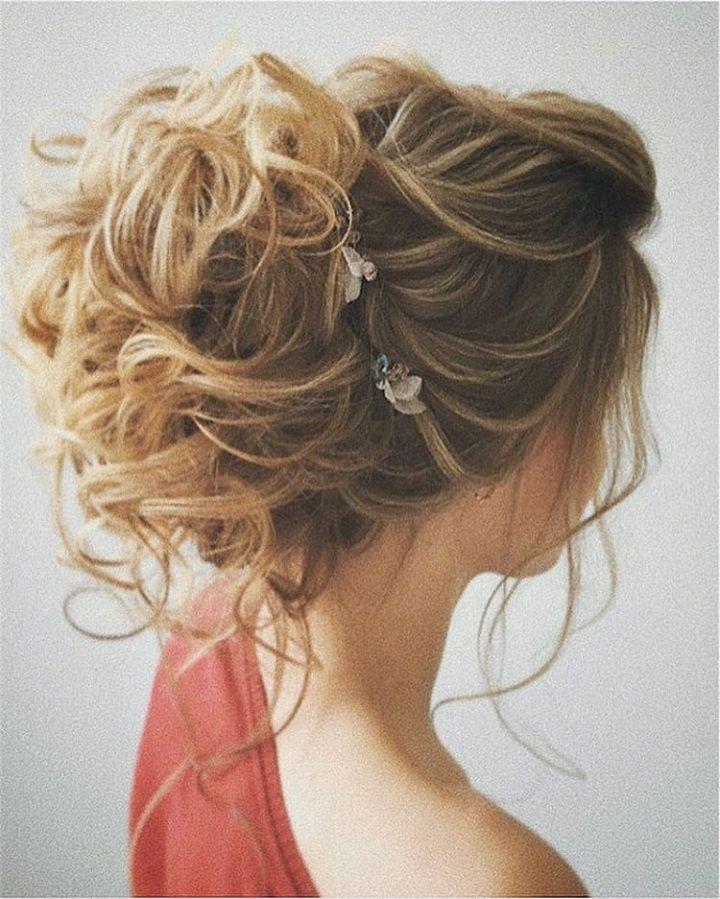 Mariage - Pretty Messy Updo Wedding Hairstyle