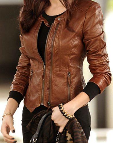 زفاف - 48 Awesome Leather Jackets For Women